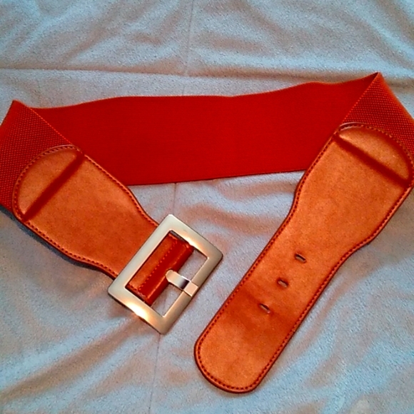 Brown stretchy size L belt - Picture 4 of 7